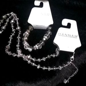 Hannah brillance bracelet & necklace set